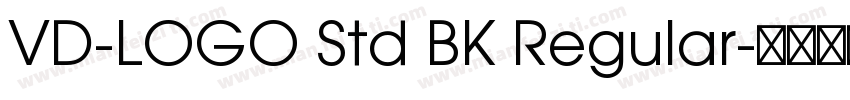 VD-LOGO Std BK Regular字体转换
